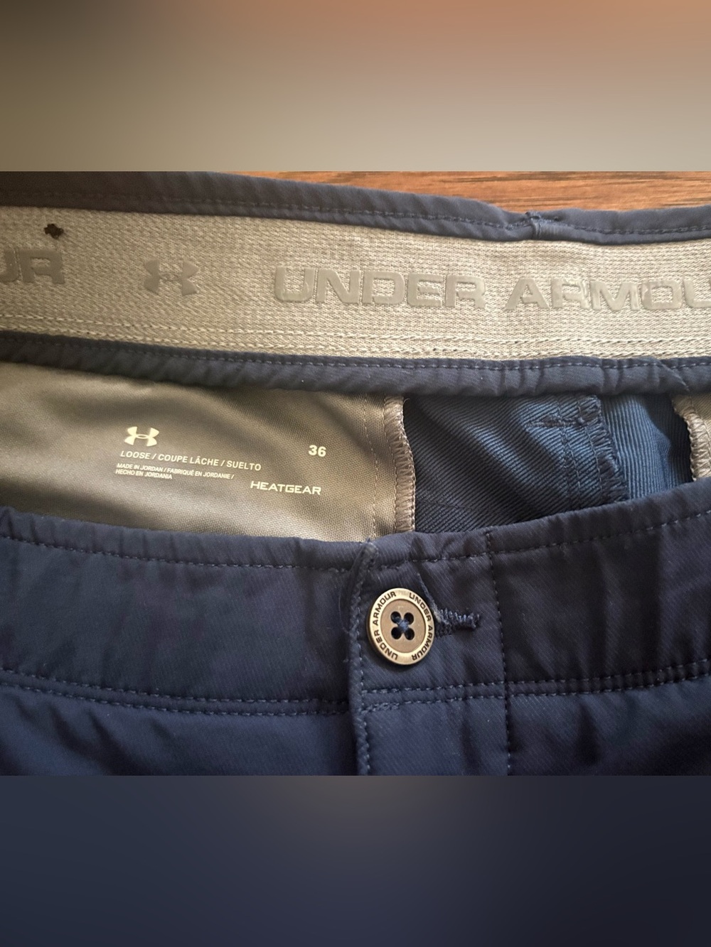 Under Armour UA Match Play Golf Shorts Men's 36 Blue HeatGear Stretch - Picture 3 of 8